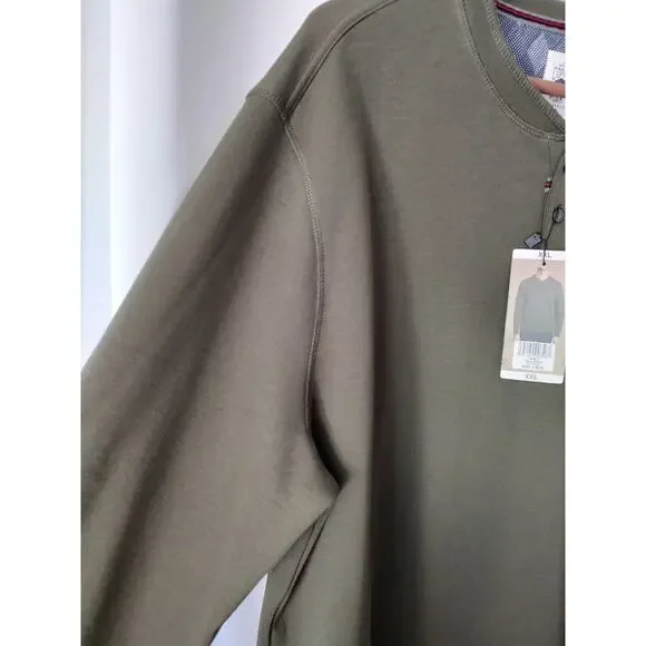 Copper & Oak Supply Olive Long Sleeve Cotton Blend Henley T-Shirt Men's XXL - Picture 7 of 10